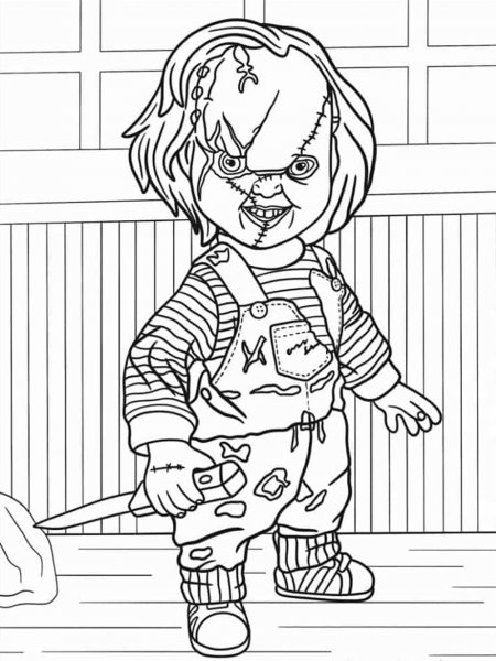 Chucky coloring pages