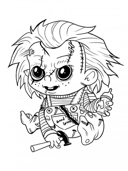 Chucky coloring pages