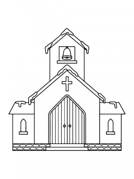 Church coloring pages