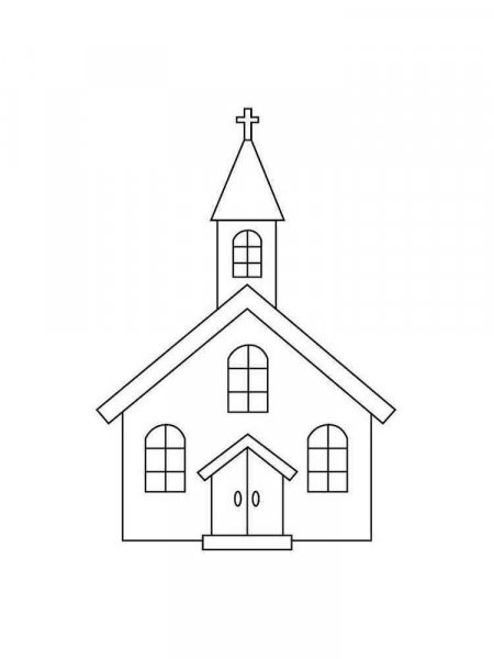 Church coloring pages