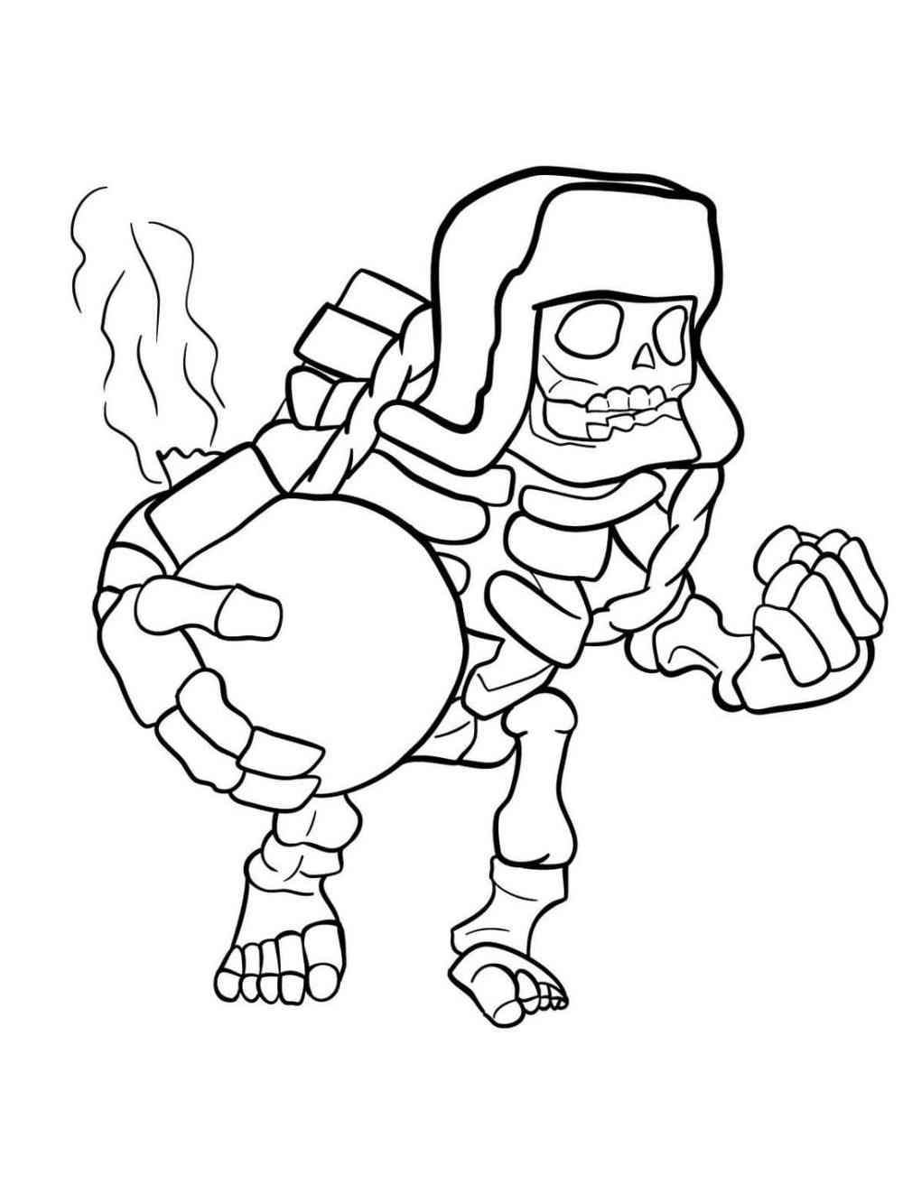 Free printable Clash Royale coloring pages.