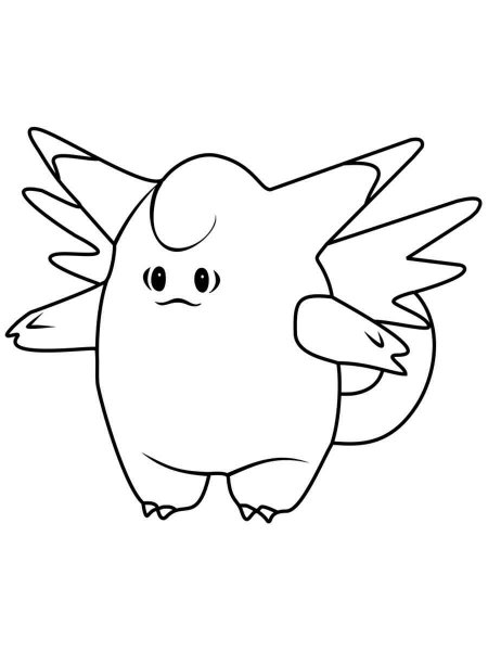 Pokemon Clefable coloring pages - Free Printable