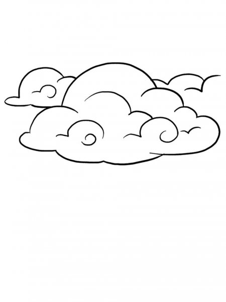 Cloud coloring pages