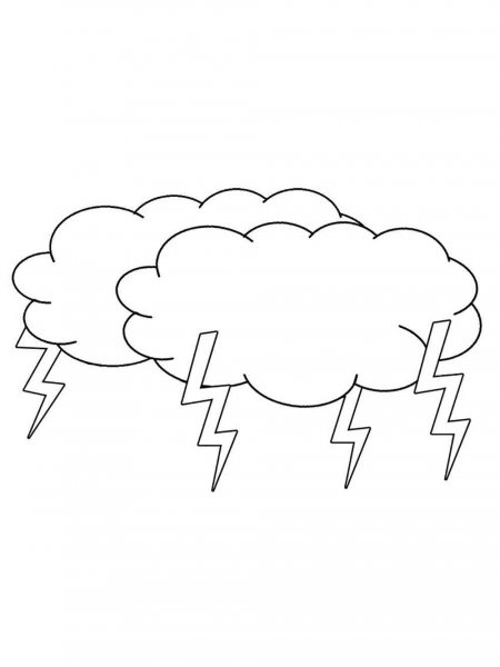 Cloud coloring pages