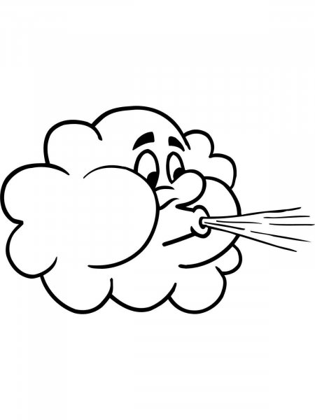 Cloud coloring pages