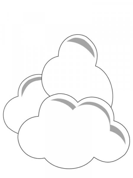 Cloud coloring pages