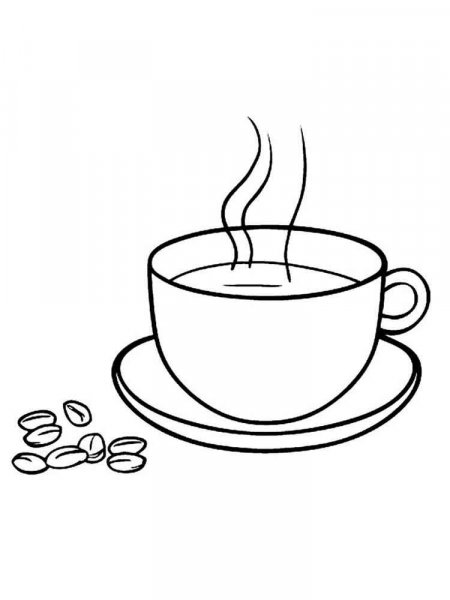 Coffee coloring pages