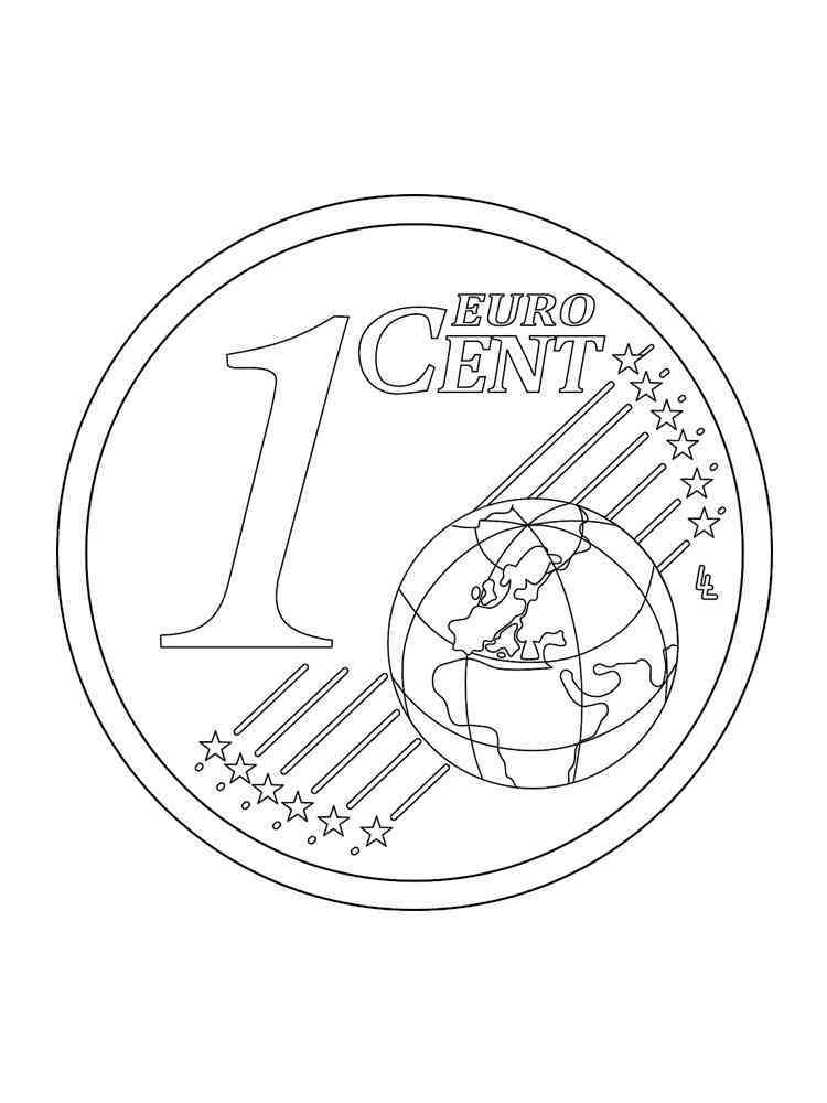Coin coloring pages