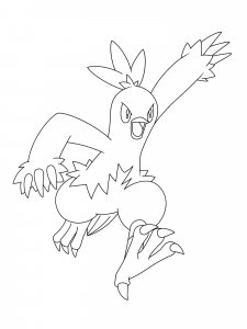 Combusken Pokemon coloring pages - Free Printable