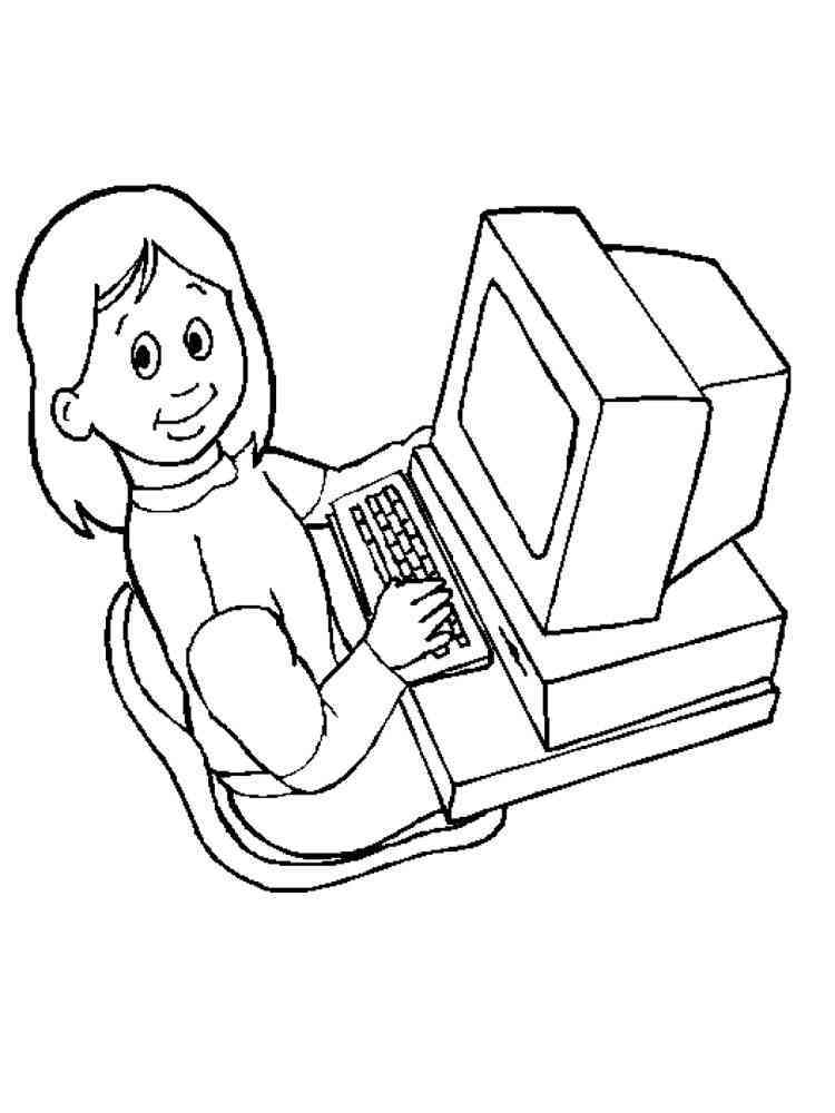 Download Computer coloring pages. Download and print Computer coloring pages