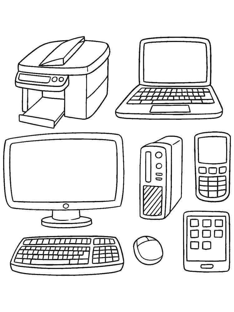 Free Printable Computer Coloring Pages Coloring Pages