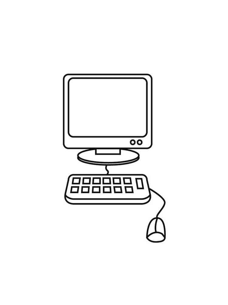 Download Computer coloring pages. Download and print Computer ...