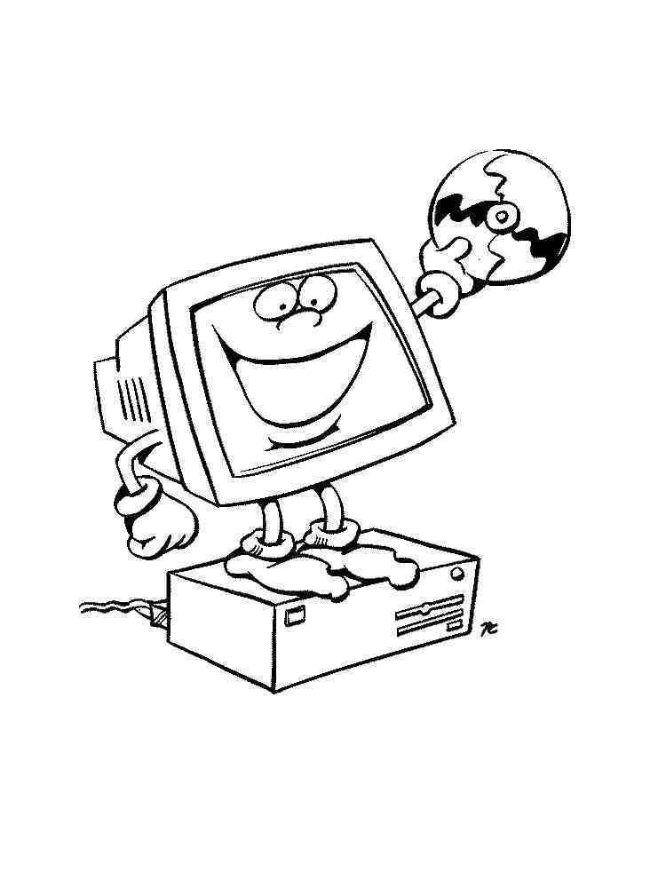 Download Computer coloring pages. Download and print Computer coloring pages