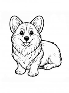Corgi Coloring Pages 38