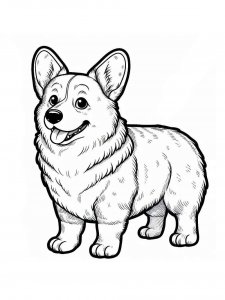 Corgi Coloring Pages 41