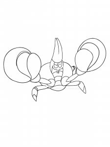 crabrawler coloring page online pokemon