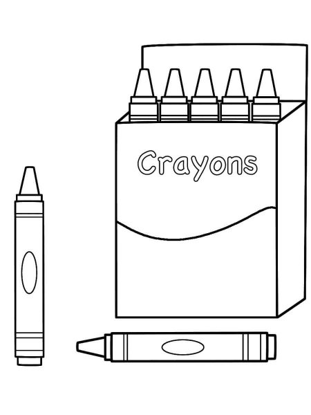 Crayon coloring pages