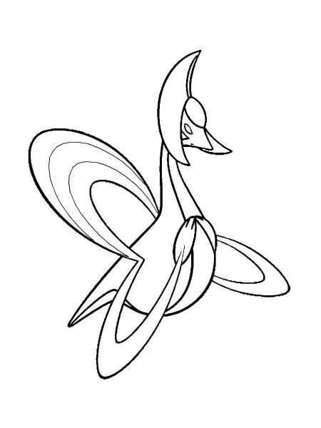 Cresselia Pokemon Coloring Pages - Free Printable