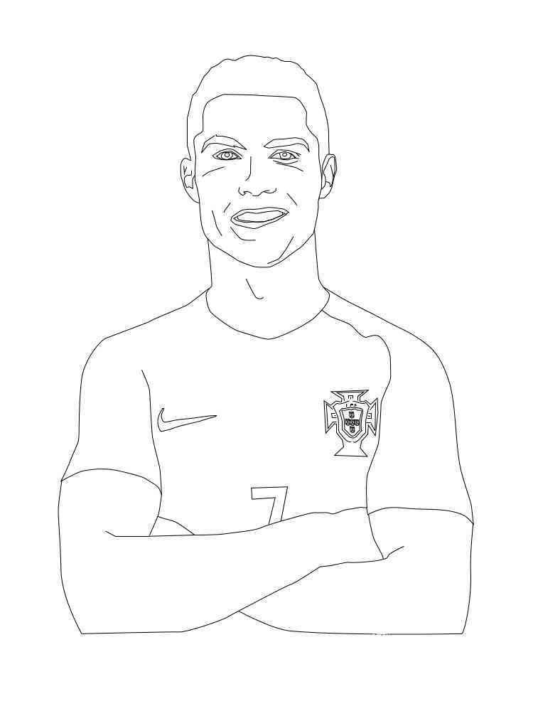 Printable Ronaldo Colouring Pages