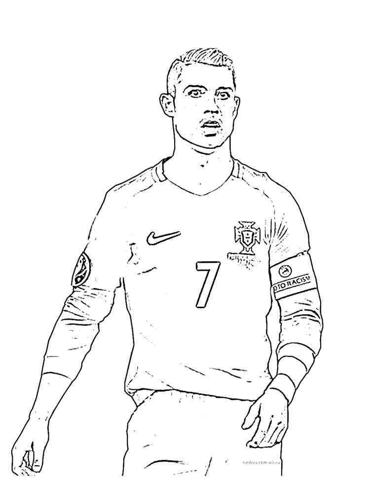 Cristiano Ronaldo coloring pages. Download and print Cristiano Ronaldo