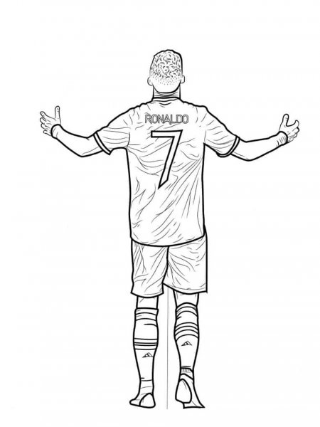 Cristiano Ronaldo coloring pages