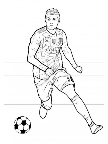 Cristiano Ronaldo coloring pages