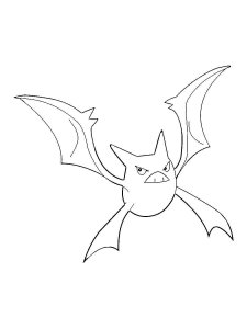 Crobat Pokemon coloring pages - Free Printable