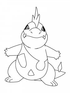 Croconaw Pokemon Coloring Pages - Free Printable