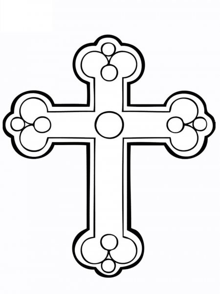 Cross coloring pages