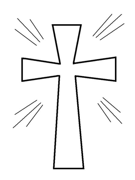 Cross coloring pages