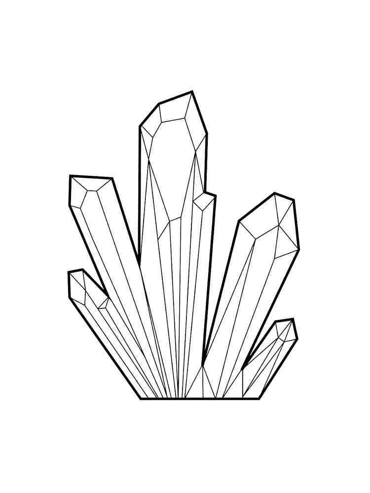 Crystal Coloring Pages Printable