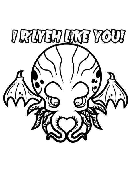 Cthulhu coloring pages