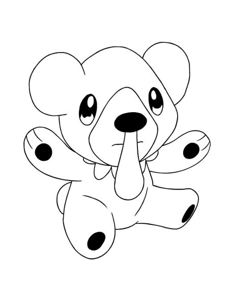 Cubchoo Pokemon coloring pages - Free Printable