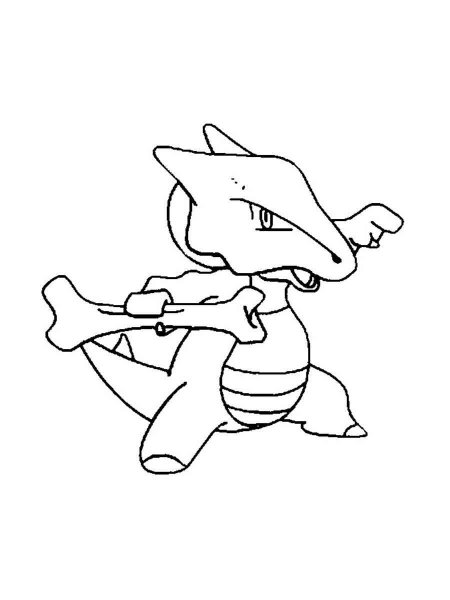 Pokemon Cubone coloring pages - Free Printable