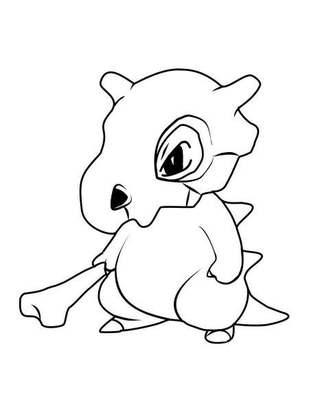 Pokemon Cubone coloring pages - Free Printable