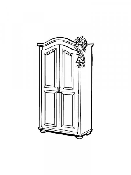 Cupboard coloring pages