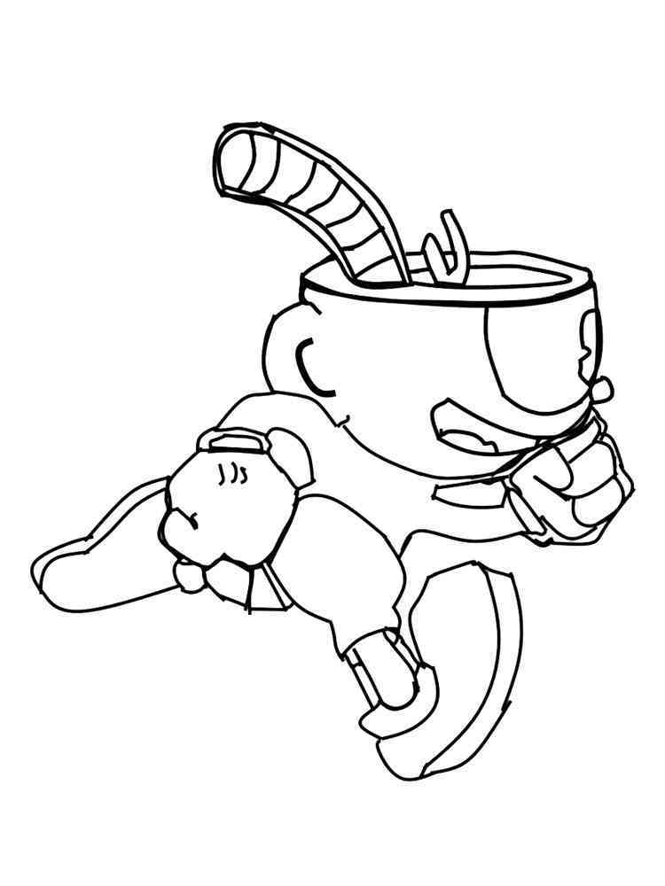 Cuphead Coloring Pages Free Printable Cuphead Coloring Pages
