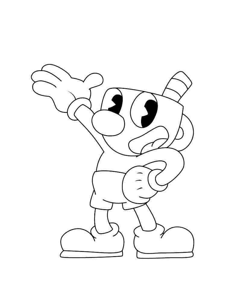 Evil Mouse From Cuphead Coloring Pages Printable