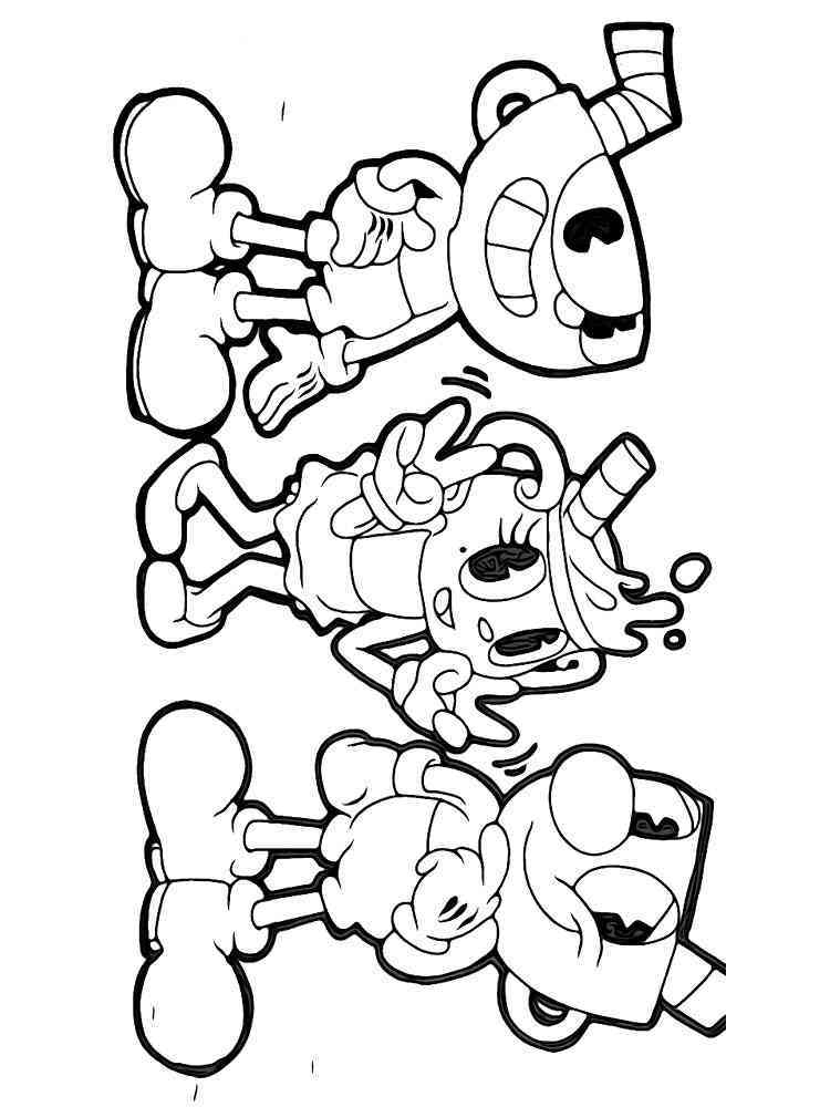 Cuphead Printable Coloring Pages