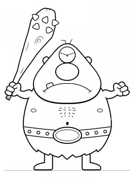 Cyclops coloring pages