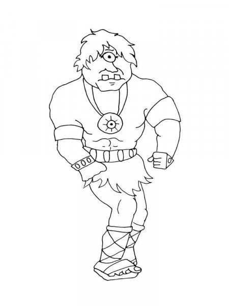 Cyclops coloring pages