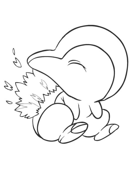 Pokemon Cyndaquil coloring pages - Free Printable