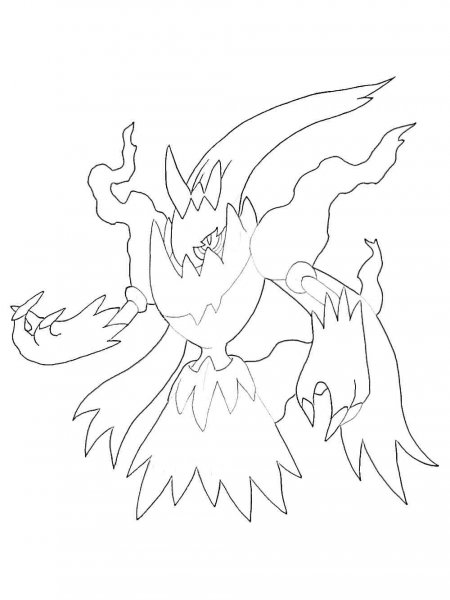 Darkrai Pokemon coloring pages - Free Printable