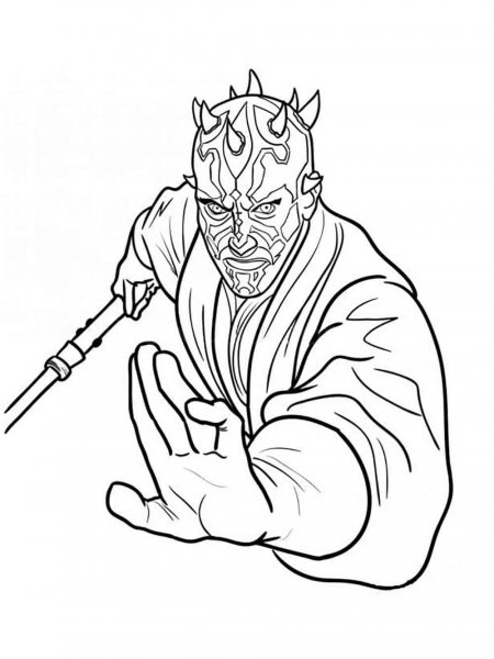 Darth Maul coloring pages