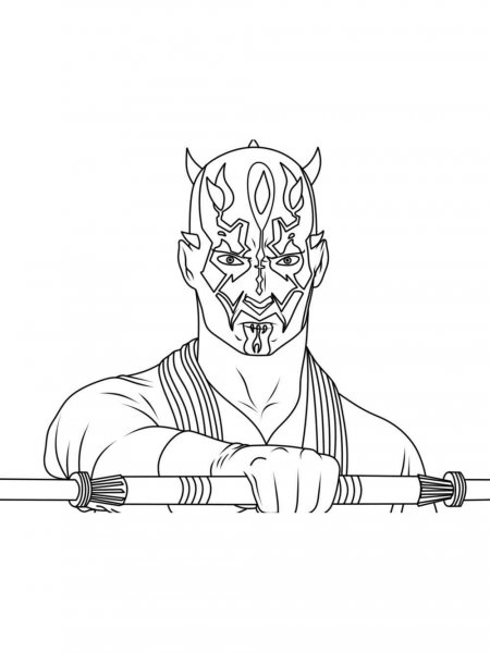 Darth Maul coloring pages