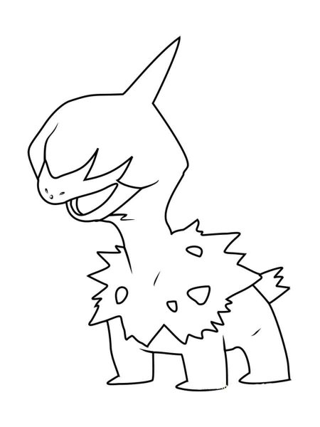 Deino Pokemon Coloring Pages - Free Printable