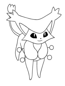 Delcatty Pokemon coloring pages - Free Printable