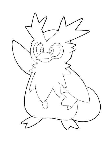 delibird coloring page online pokemon