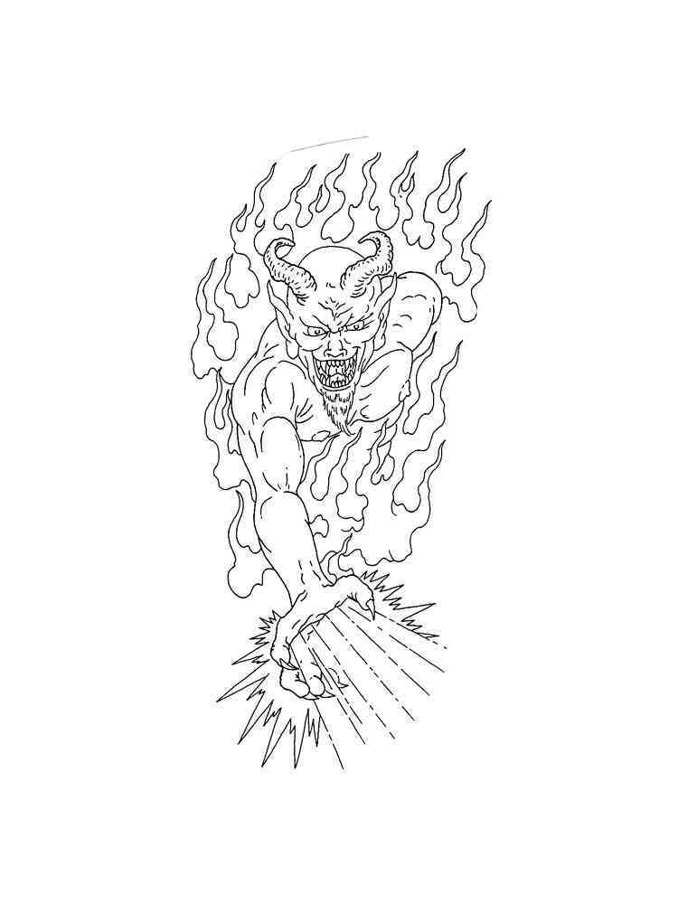 Demonic Coloring Pages For Adults Coloring Pages