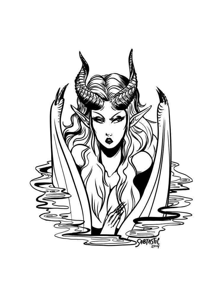 Demons coloring pages. Free Printable Demons coloring pages.